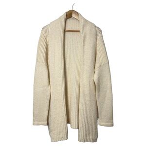 Gap Wool Alpaca Bld Cardigan Sweater Womens Lg Thick Soft Tunic Length